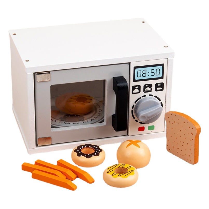 Horno para niños hornear horno de microondas juguetes educativos simulación cocina casa de juegos entre padres e hijos traje de cocina interactivo