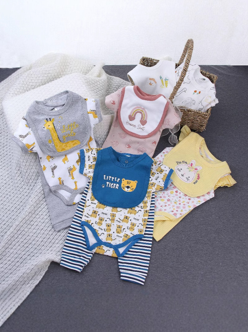 Ropa de pedo para recién nacidos Clase A 52 mampara de algodón puro traje de bebé ropa de bebé ropa de bebé transfronteriza