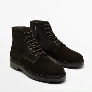Original Foreign Trade Men's Desert Boots Autumn and Winter British Business Suede Leather Lace-Up Boots Casual Martin Boots