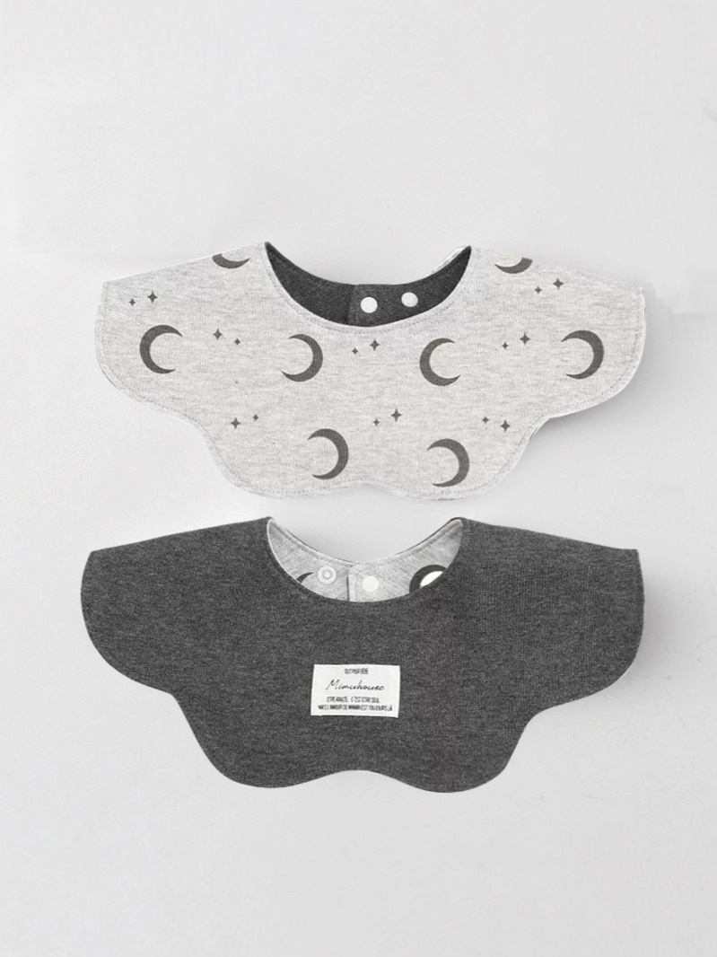 Cute Style Baby Bibs, Soft and Comfortable, Double-Sided Pure Cotton, Large and Good-Looking Baby Bibs, Newborn Products