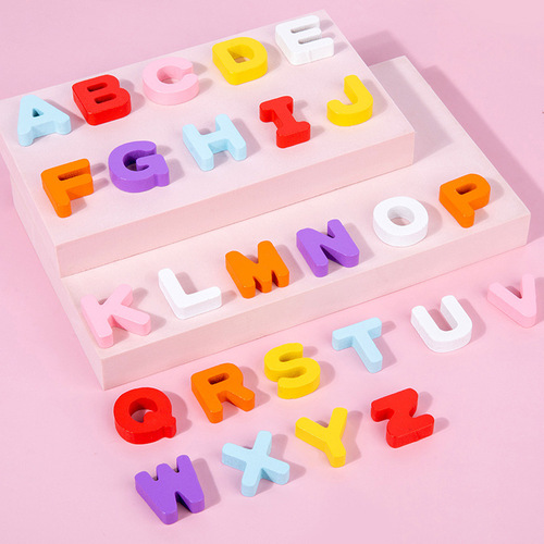 Word spelling magnetic fishing logarithm board 0.73 children's educational digital cognitive letter matching wooden toy
