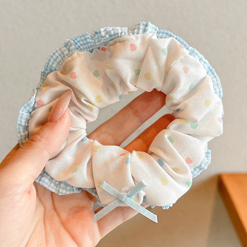 Anillo de cabello de intestino grande coreano para mujeres de alto nivel toallas cuadradas cuerdas de cabello de alta elasticidad y elásticas duraderas flojas flojas