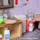 Factory direct mini kitchen stove real cooking accessories stall children's kitchen utensils stainless steel stove wok toy set