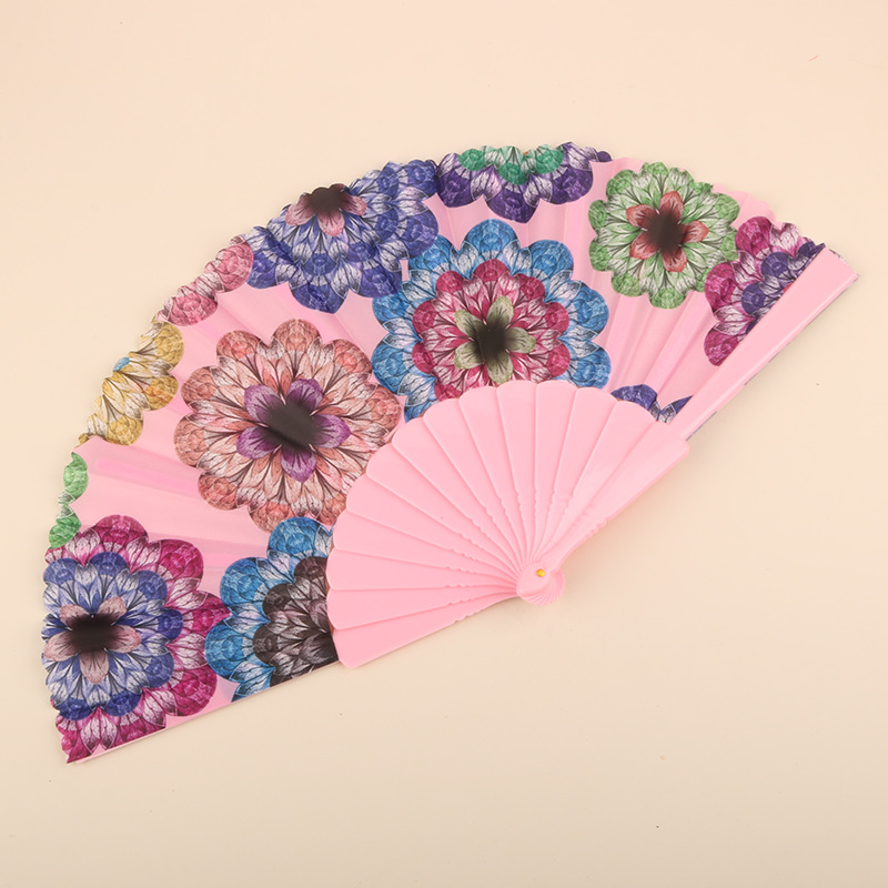 Abanico Plegable de Encaje de Plástico, Estampado, para Danza image 109