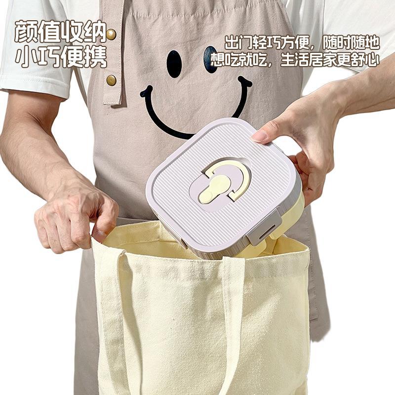 Caja de almuerzo de frutas para niños con microondas, caja de almuerzo portátil para estudiantes de primaria, caja de alimentos frescos para picnic