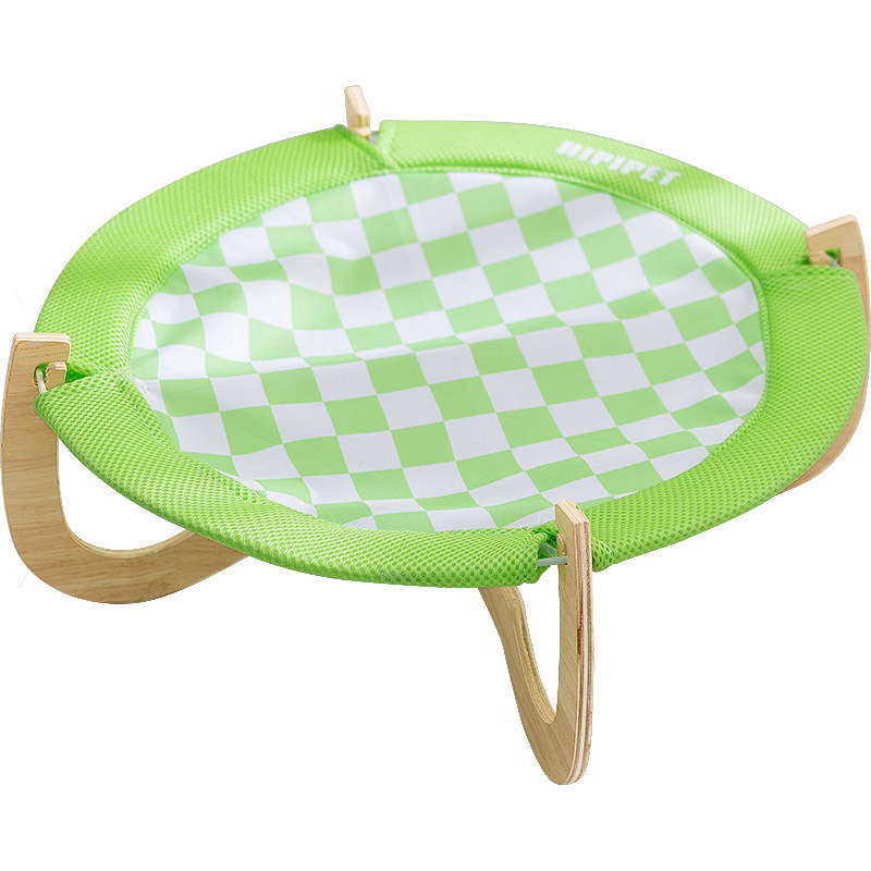 Juego de ajedrez para gatos de verano, marco de madera, nido redondo de madera maciza, cama para gatos a prueba de humedad, cuatro estaciones, nido para gatos, productos para mascotas