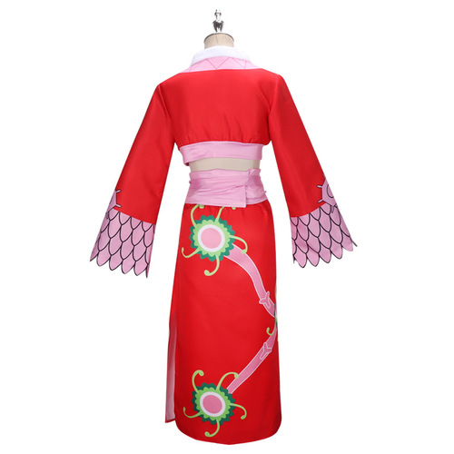 Pirate King cosplay Hancock Snake Empress Red Cheongsam Suit Performance Costume Anime Costume