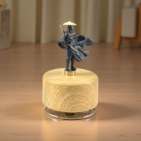 18 sound box music box eight -sound box simple self -play music base Sky city of life rotating Trojan