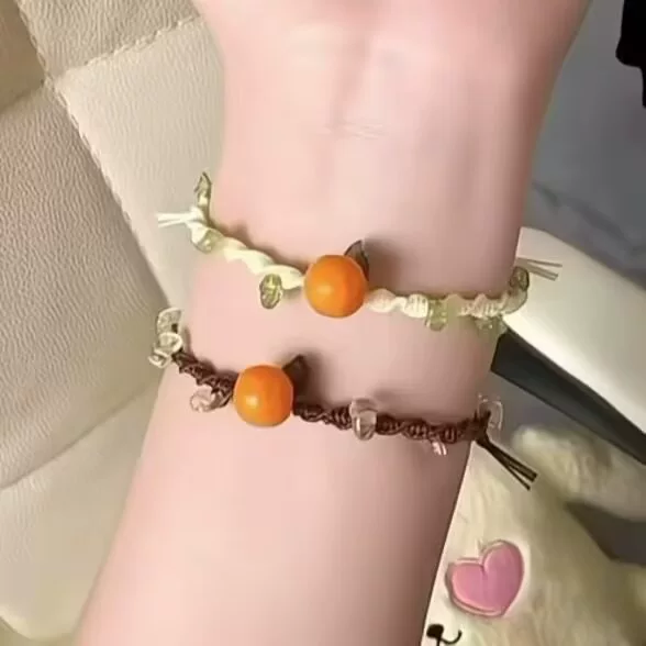 Handmade Italian-Style Bracelet Finished Product, Hand-Woven, Fresh and Girly, Friendship Bracelet for Women, Niche Sweet Style on Instagram