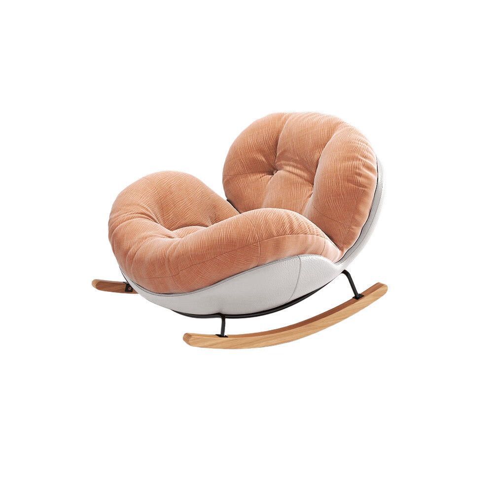 Cream baby rocker for adults for sleep, sofa for home use 5