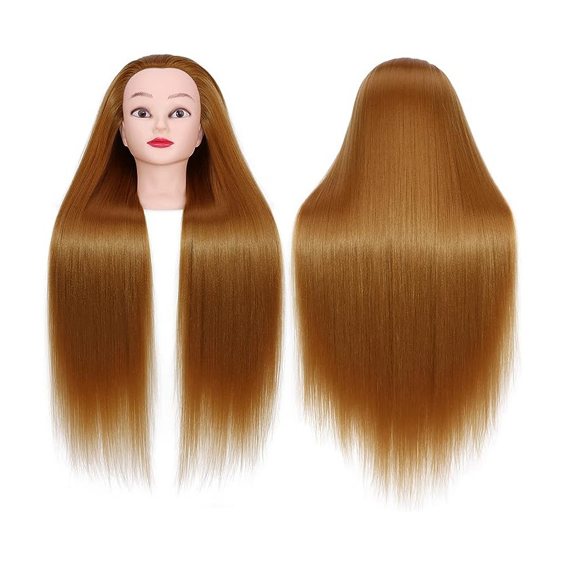 Europa y los Estados Unidos transfronterizos teñido y caldo ejercicio de corte de cabello maniquí enseñanza de cabello trenzado de cabello modelo de cabello maniquí cabeza