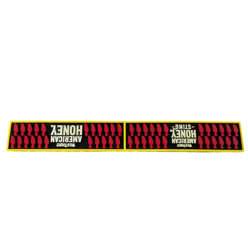 源厂家生产环保吧台垫PVC黑色矩形滴胶酒吧垫隔热沥水餐吧垫餐垫