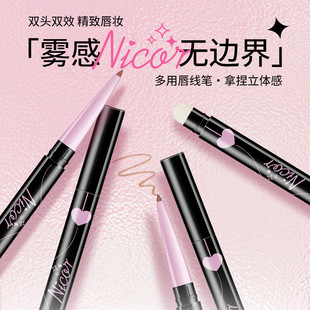 Nicor art double-headed lip liner outline lip shape doodle lip lasting easy to color lip liner Vietnam wholesale