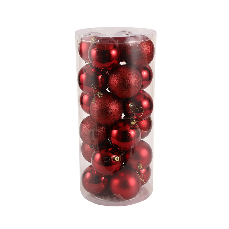 クリスマスボールセット丸桶角箱彩色絵3cm 4cm 6cmクリスマス装飾クリスマスボール装飾ボールクリスマス|undefined