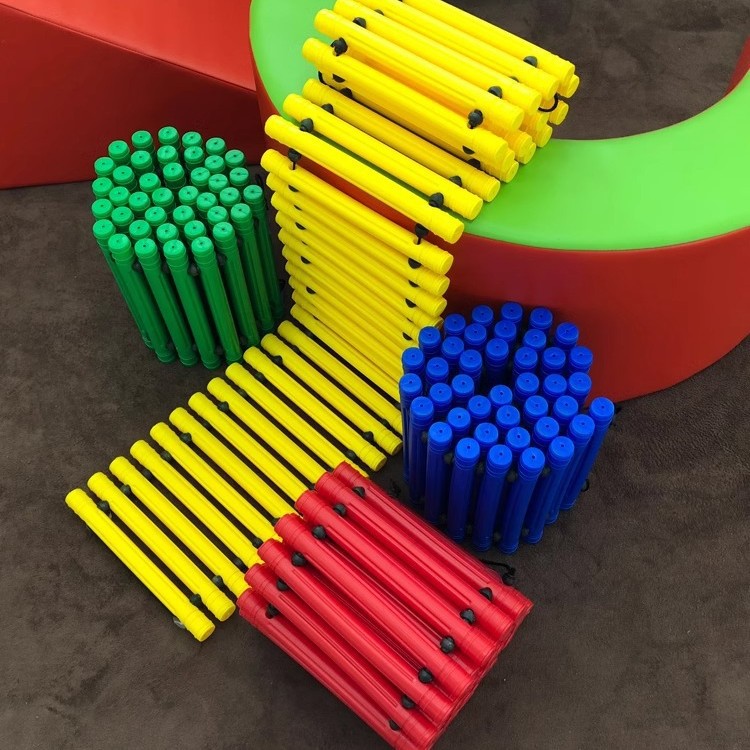 Equipos de entrenamiento para niños de jardín de infantes de equilibrio sensorial tablero táctil actividad deportiva puente de madera grande juguete