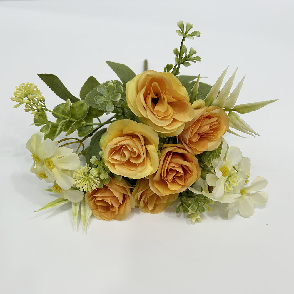 Kunstig blomst rose Daisy bukett INS stil kunstig blomst fabrikk hjem dekorasjon grenseoverskridende bryllup_voghion.com