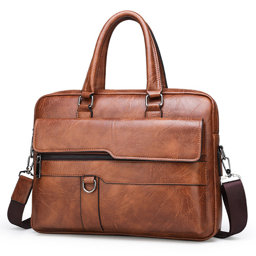 2025 Fashion Briefcase for Men, Hand-held Top-handle Crossbody Business Laptop Bag Backpack Document Bag