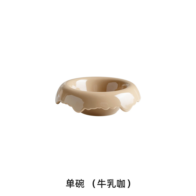 De alto aspecto de cerámica lindo aperitivo yogur de frutas desayuno postre tazón helado ensalada tazón pasillo joyería almacenamiento tazón