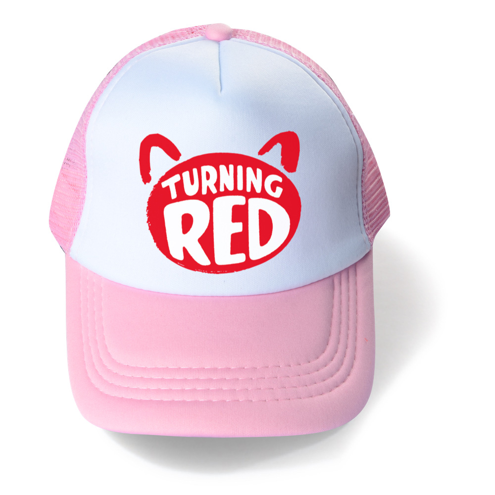 Turning Red Baseball Caps Boys girls Snapback Hip Hop Hat Summer Fashion Cartoon Breathable Mesh Sun Gorras Unisex Streetwear ergo baby accessories