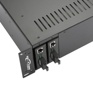 14-slot dual-power fiber optic transceiver chassis centralized power supply management frame dual-power rack