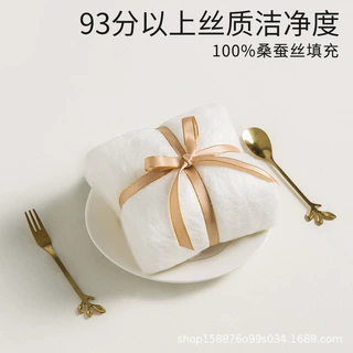蚕丝被100桑蚕丝春秋全棉被芯空调冬被子母被正品丝棉被定制链接