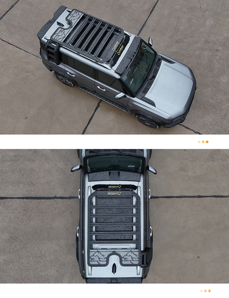 Jietu Traveler Roof Platform, Shanhai T2 Roof Rack, Roof Frame, Ladder, Backpack, Aluminum Alloy Roof Luggage Rack