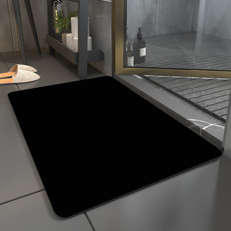 Alfombra suave de barro de diatomeas alfombra de baño de color sólido alfombra de baño de secado rápido estera absorbente del hogar alfombra del piso del inodoro alfombra de la puerta