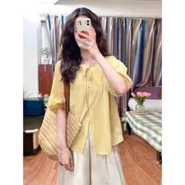 夏装一整套多巴胺茶系穿搭高级感轻奢冷淡风俏皮活泼减龄两件套装