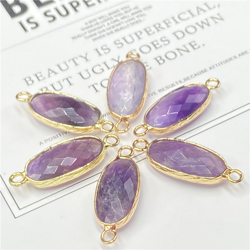 2g Weight Pendant Jewelry Making Type Pendant Necklace Classification Gem Material Multicolor Pattern Polishing Design Retro Style White, Purple Color Gem Multicolor Pendant Pendant Necklace 3