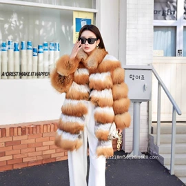 皮草;女式马甲;生皮、毛皮