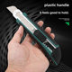 Tuosen hardware tools three-piece hair art knife stainless steel multi-purpose wallpaper knife plastic sliding buckle office paper cutting knife