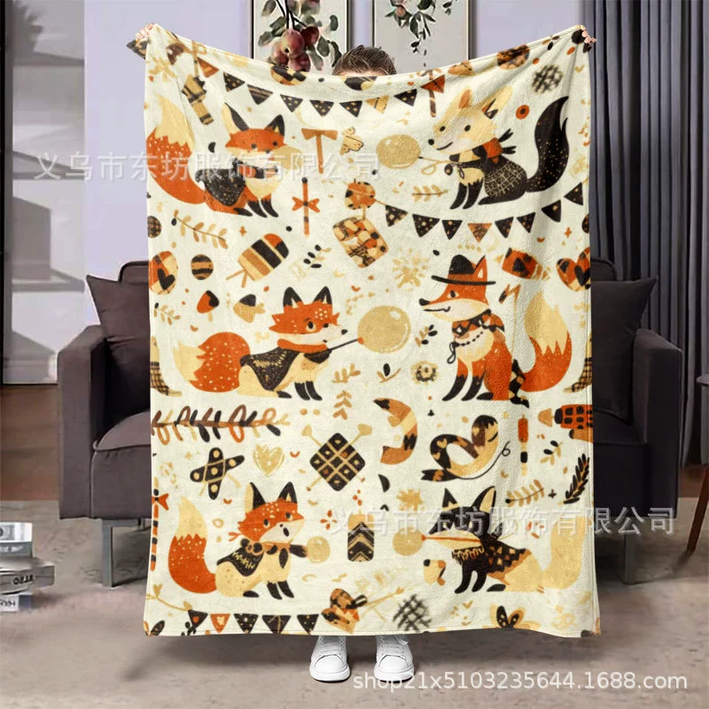Простые маленькие животные теплые и удобные подарки фланелевые одеяла подходят для всех сезонов