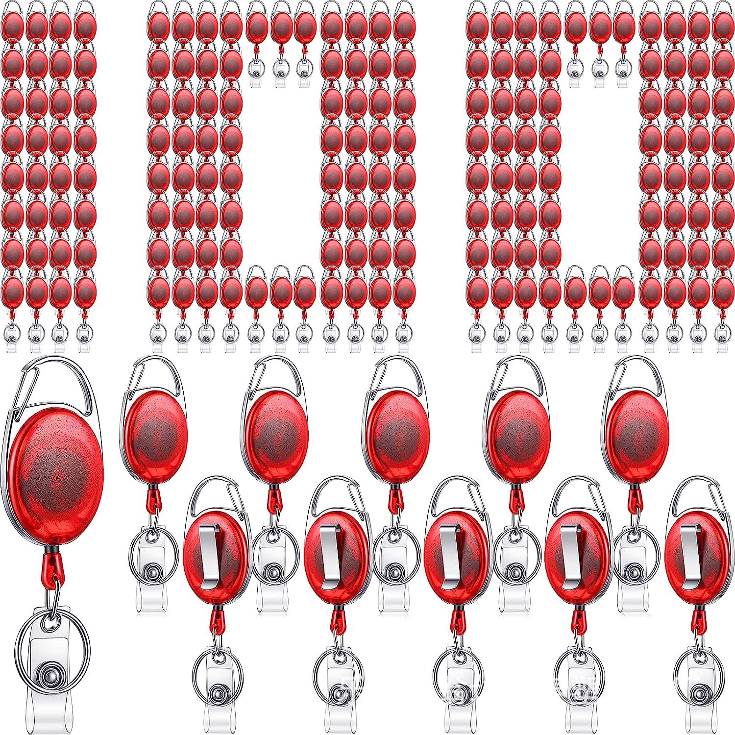 伸缩钥匙扣透红