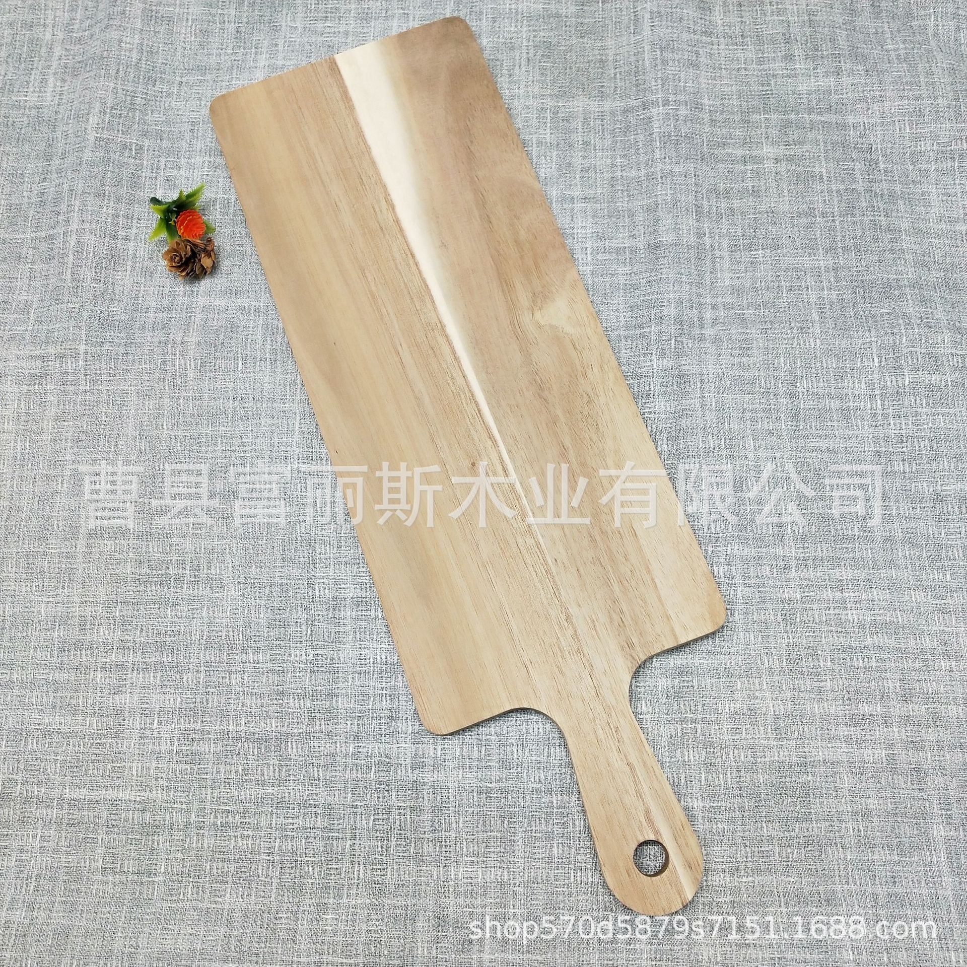 创意家用长方形带手柄木质托盘餐盘隔热西餐厅披萨食物木制高颜值