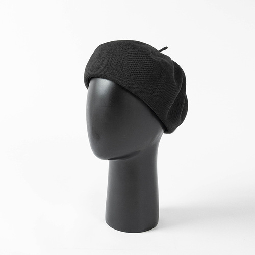 Spring and summer fashion versatile pumpkin beret painter hat retro knitted ladies breathable literary painter hat octagonal hat