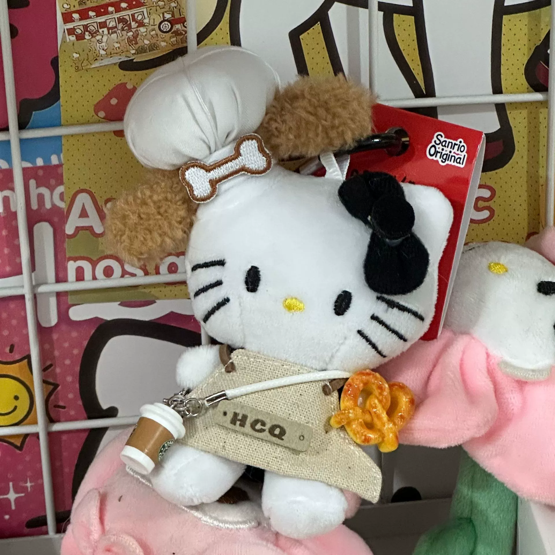 Плюшевая подвеска-брелок для ключей (Hello Kitty) симпатичная кукла, мягкая мини-плюша 10+ вариантов дизайна, подарок 0.038 кг