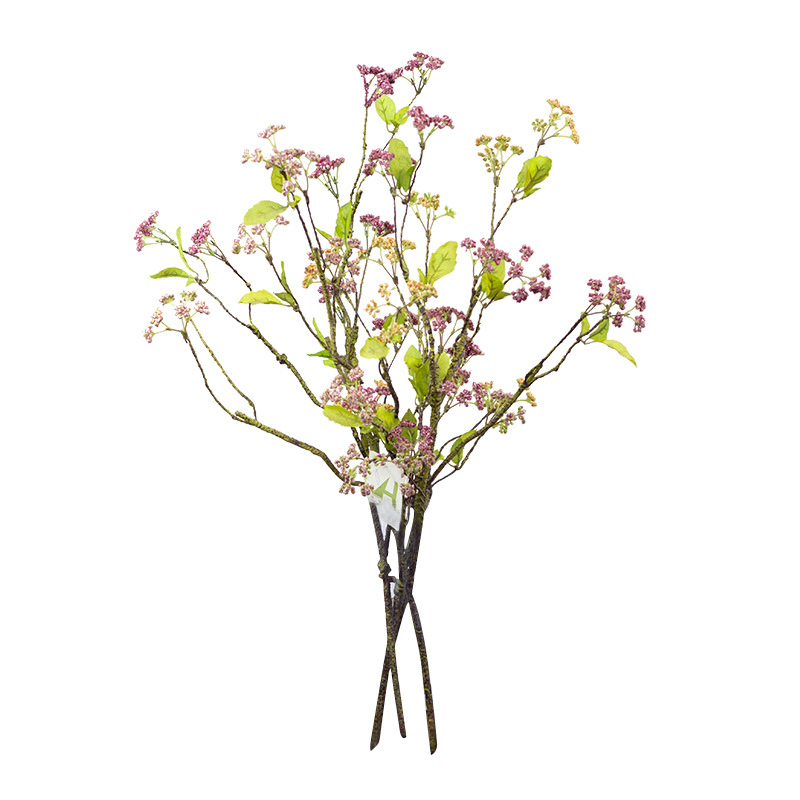 Multi-Headed Flower Branch Artificial Greenery Wedding Hotel Ceiling Decoration Fake Restaurant Decorative Flowers_maomaolike.com