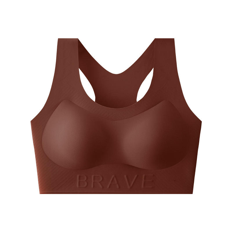 Botón de espalda ropa interior deportiva secado rápido antichoque integral taza fija para usar fuera de la espalda hermosa acondicionamiento chaleco de yoga bra