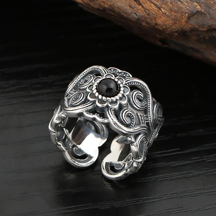 retro creative fashionable ethnic one size ring
