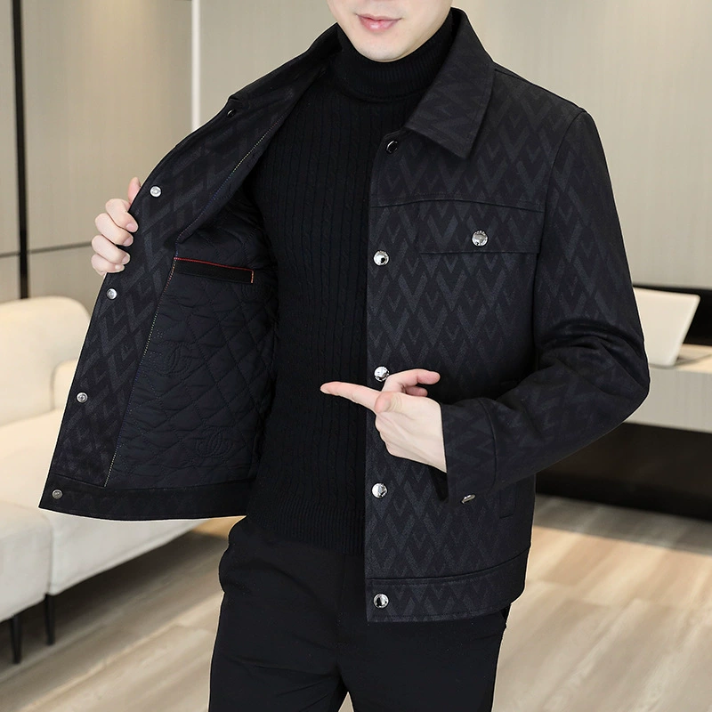 Весенняя и осенняя новая мужская сплошная куртка