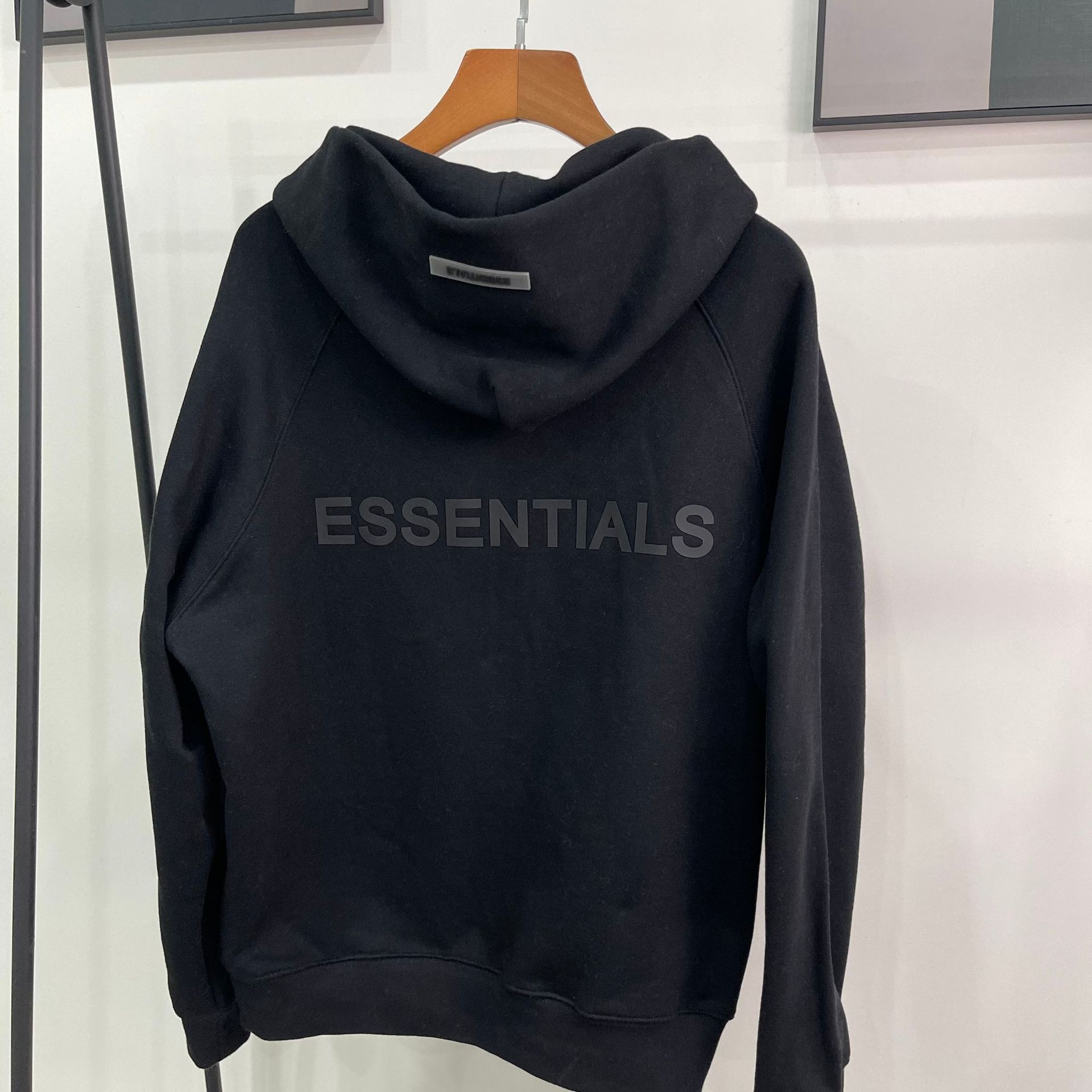 TEMOR DE DIOS doble línea ESENCIALES American High Street carta suéter de la cremallera suelta, además terciopelo abrigo