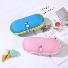 现货批发卡通复古清新眼镜盒男女光学近视男女学生儿童眼镜盒EVA