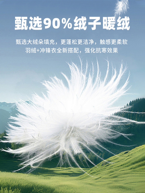 羽绒冲锋衣定制印logo三合一可拆卸全热封压胶企业团体工作服外套|undefined