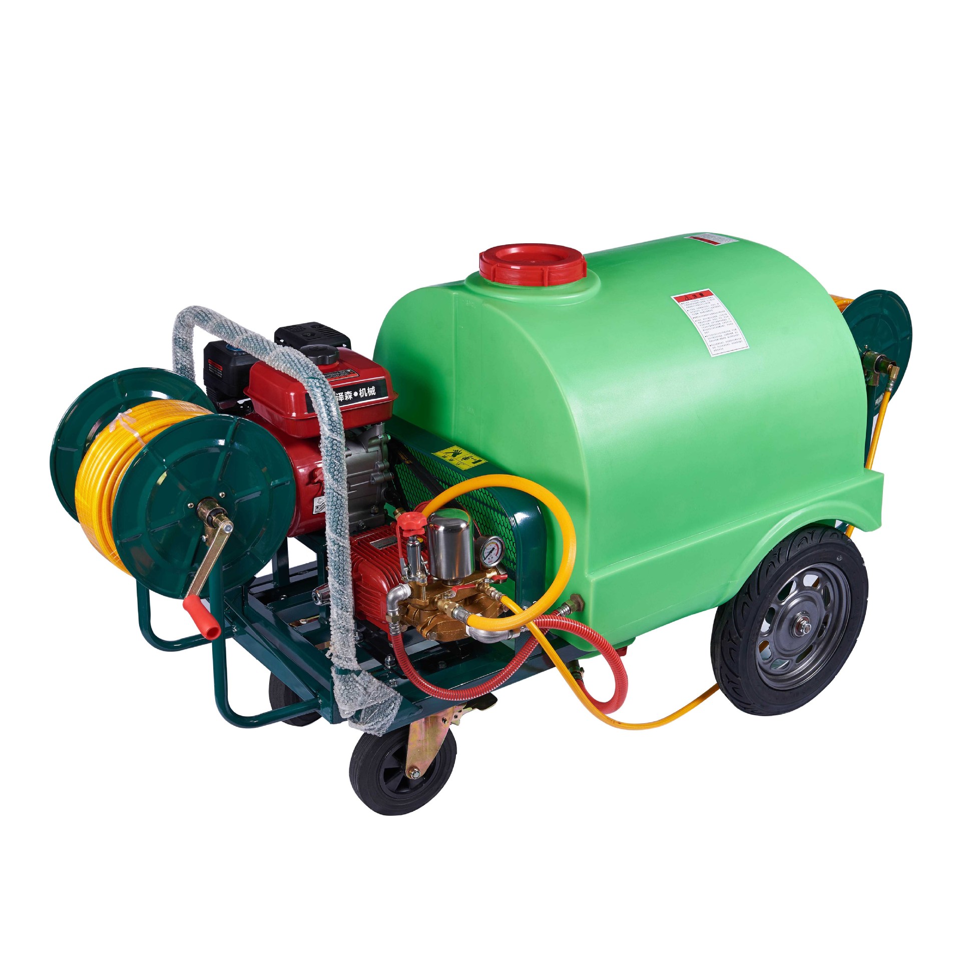 推车式手推式打药机300L高压喷灌植保农用汽油动力喷雾器打药车