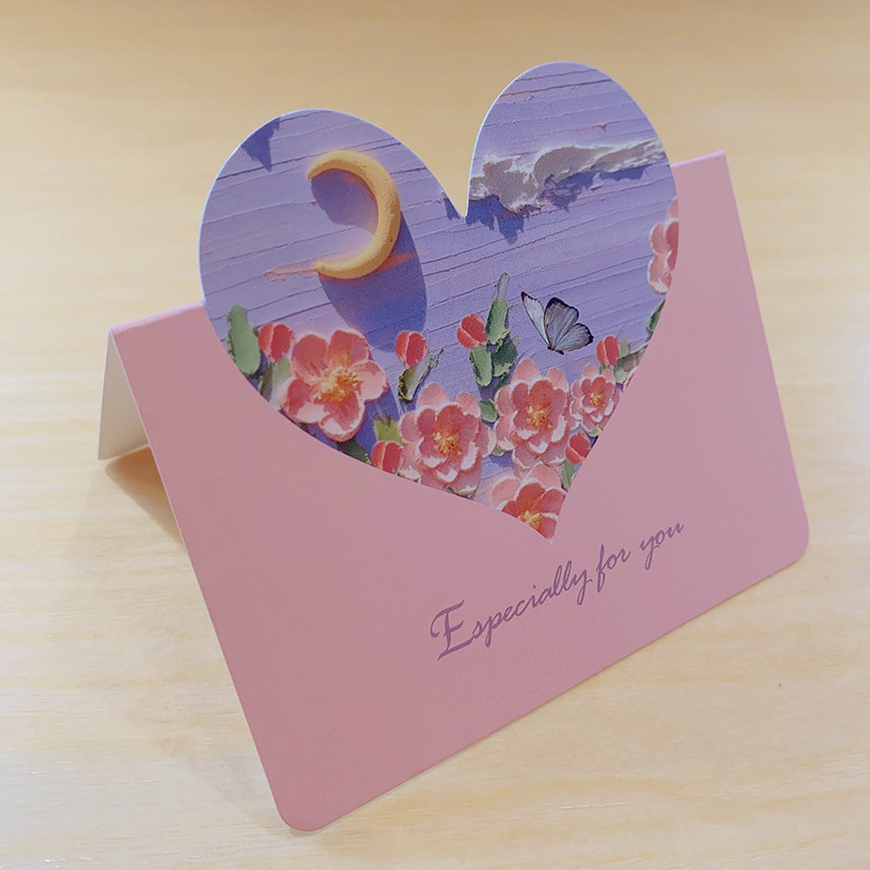 Simple Style Heart Shape Paper Daily Party Card display picture 1