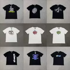 Cross-border Niche ADWYSD Sun Roll American Fashion Brand Loose Street Hip Hop Men's and Women's All-match Casual T Short-sleeved T-shirt