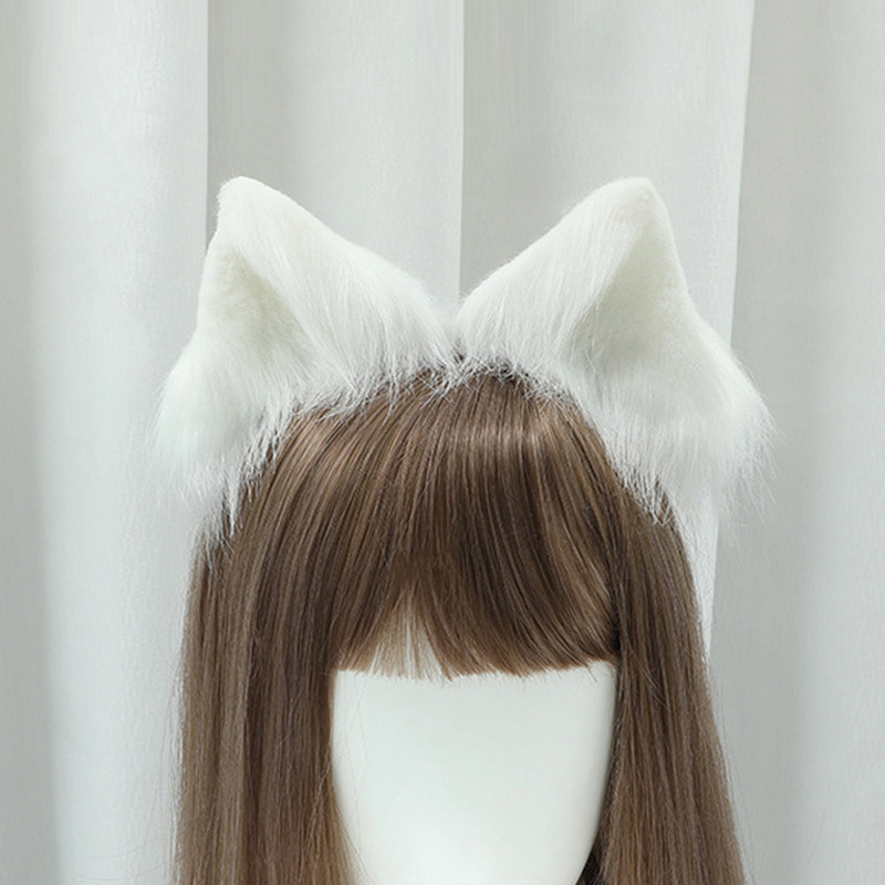 Hand-made cat ears clip plush animal ears Lolita cute headdress animal ears hair accessories cat ears hairpin