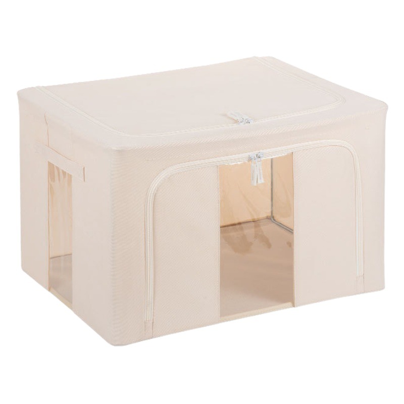 Caja de almacenamiento de tela Oxford Anqin, almacenamiento plegable de gran capacidad para dormitorio para ropa y edredones de temporada, caja de almacenamiento a prueba de polvo.