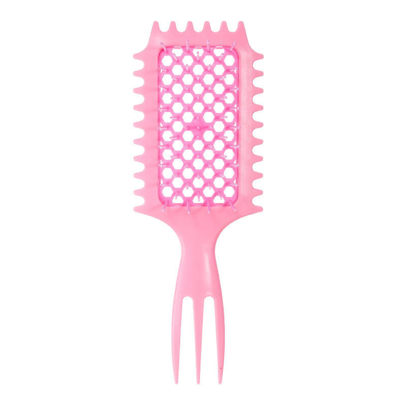 Hot sale cabello WANMEI hueco pein de modelado multifuncional extrusor de pasta de cola afilada pein flojo rebote rizado