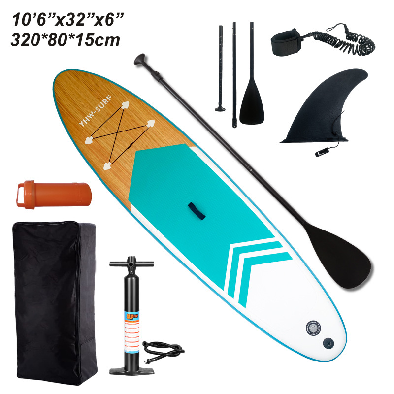 新款半木纹桨板冲浪板夏季新品SUP划桨户外便携浆板YHW-SURF